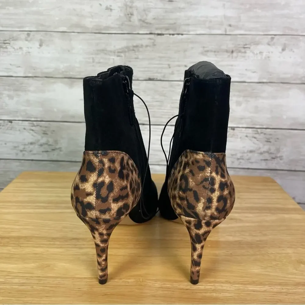 Violet & Red Quintin Heeled Ankle Booties Size 8.5